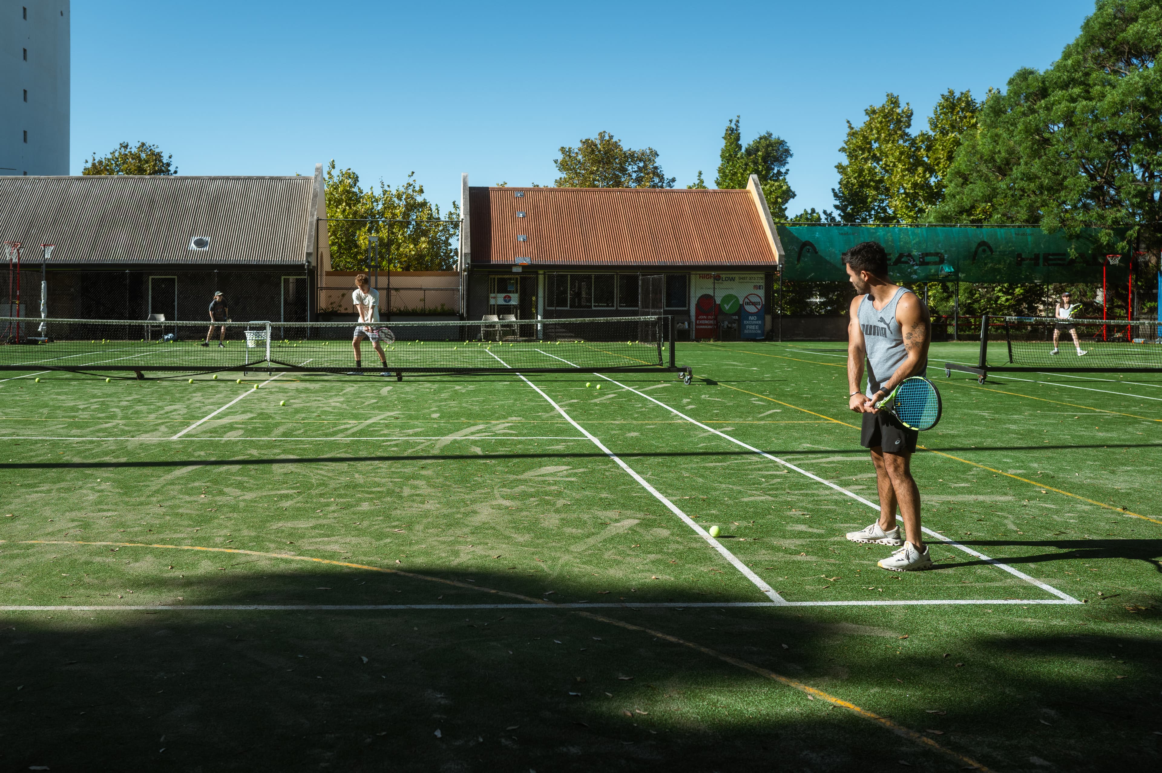 Private tennis coaching session at LoveAll Tennis, North Sydney